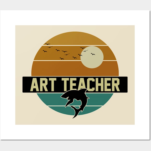 Shark - Art Teacher Wall Art by tioooo